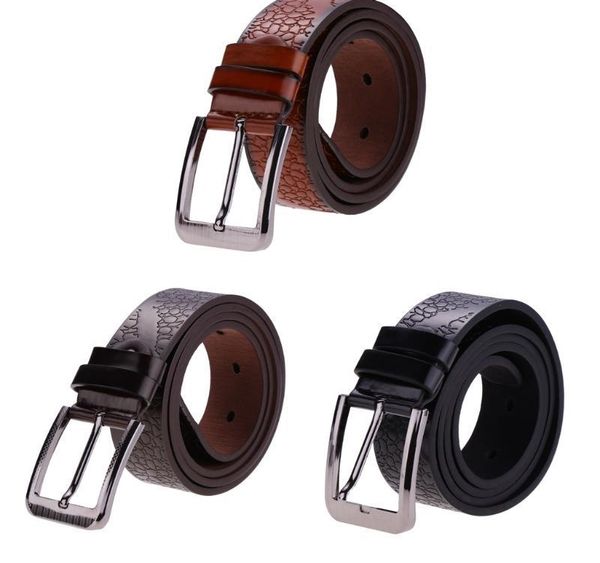 

retro men s work pin buckle leather belt causal wide strap jeans06, Black;brown