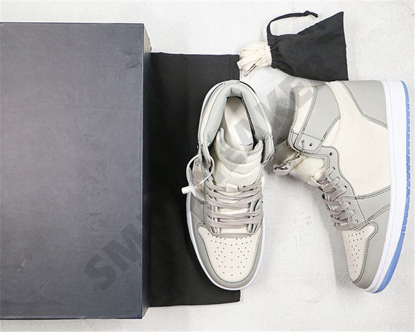 

2020ss jumpman luxury designer shoes grey 1 1s blalck box og high basketball mens basketball shoes cn8607-002 athletic sneakers size 40.5-46