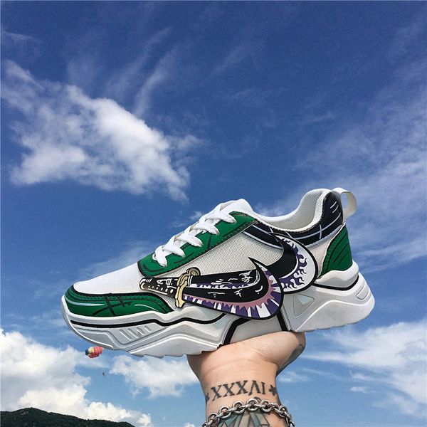 

sauron men casual shoes comfortable men's sneakers one piece design tenis masculino sneaker for male, Black