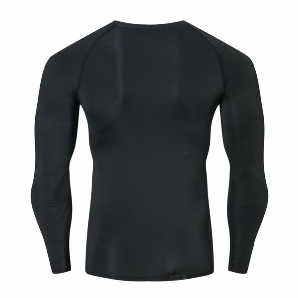 

new fitness men sets pure black compression shirts + leggings base layer brand long sleeve t shirt clothing set mx200611, White;black