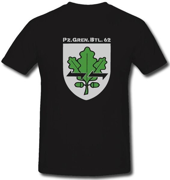 

2019 new cotton tee shirt pzgrenbtl 62 panzergrenadierbataillon eichenlaub - t shirt summer t-shirt