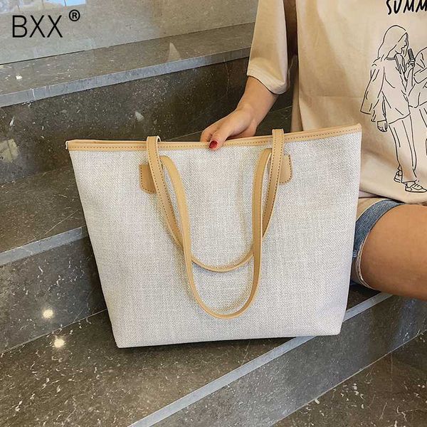 

bxx] women's single shoulder crossbody bag all-match package 2020 popular messenger large capacity portable canvas bag hg303