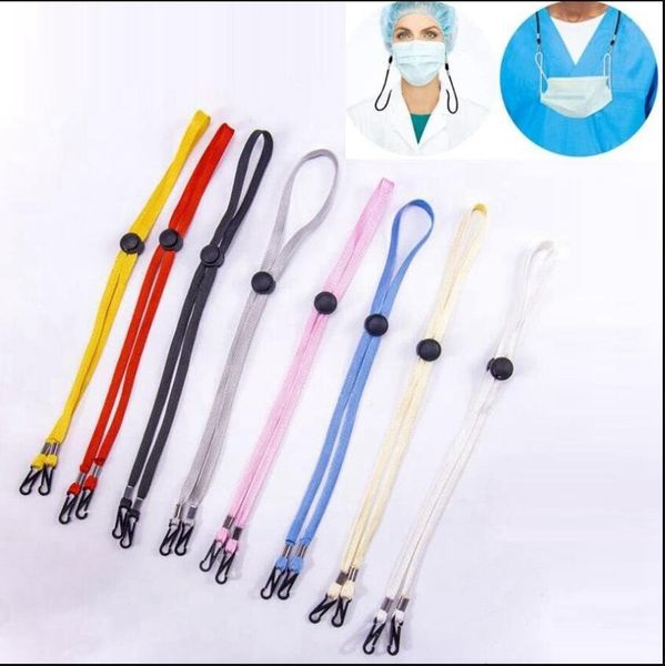

mask anti-loss straps extension face mask lanyard wind-poof rope hat cingulum adjustable mask drop protection halter ropes hang dhd1083