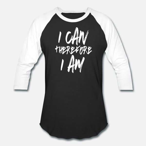 

i can therefore i am cool quote text based t shirt men cute short sleeve plus size 3xl normal cute new style summer style formal shirt