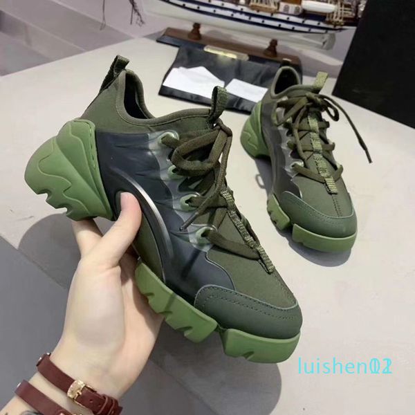 

designer shoes connect sneaker for women vintage trainers classic black neoprene vacuum outsole increase 5cm flower triple s dad shoes l11