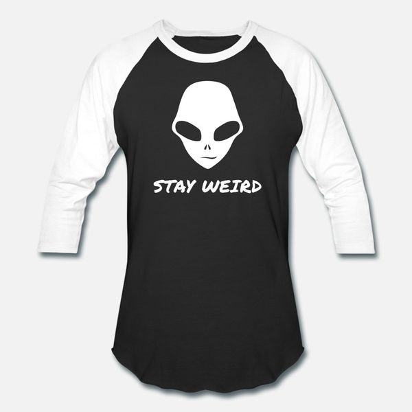 

alien stay weird t shirt men printed cotton round collar original interesting new style summer style standard shirt