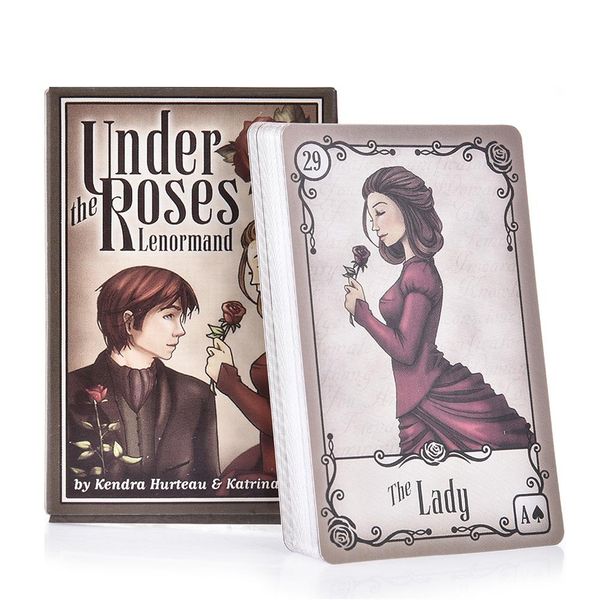 

board card playing game oracle roses deck games tarot divination tarot the cards lenormand under version toy english fate 39pcs axgrx