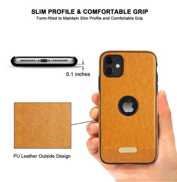 

business leather stitching soft tpu case for iphone se 2020 11 pro max xs xr x 8 7 6 plus samsung note10 s10 s9 silicone shockproof cover