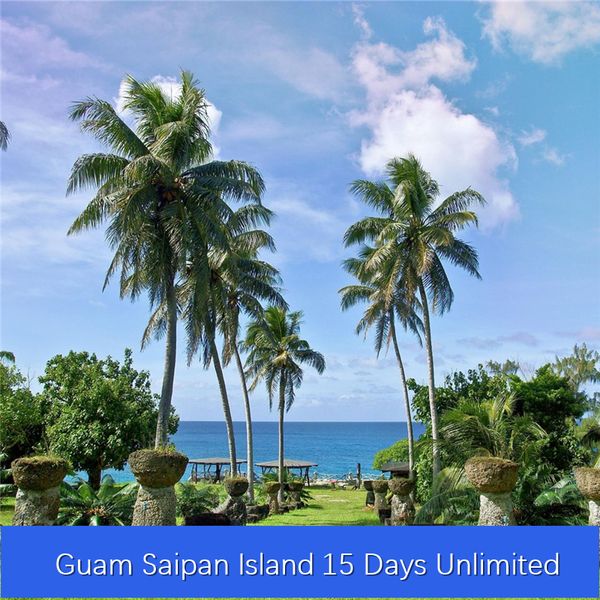 

guam saipan island 15 days unlimited global roaming travel data simcard prepaid tourism internet card price good speed network surfing