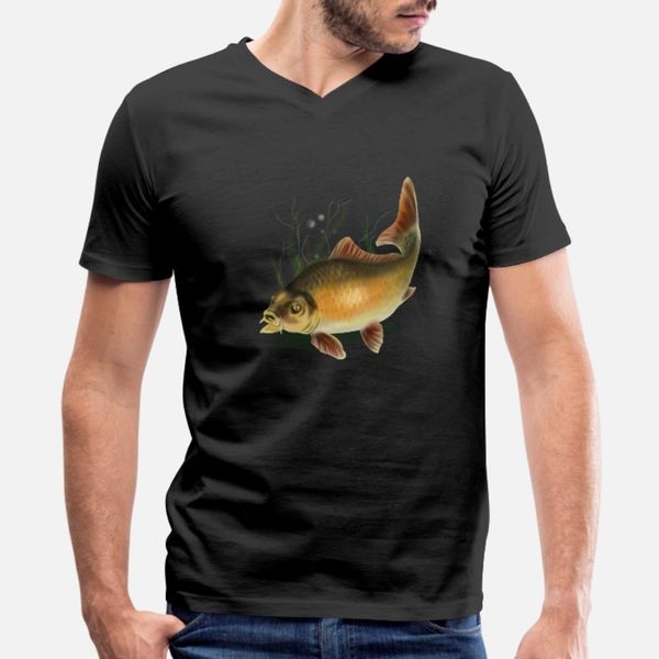 

carp t shirt men knitted tee shirt o-neck fit crazy new style spring natural shirt