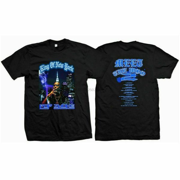 

pop smoke meet the woo king of new york - black t-shirt