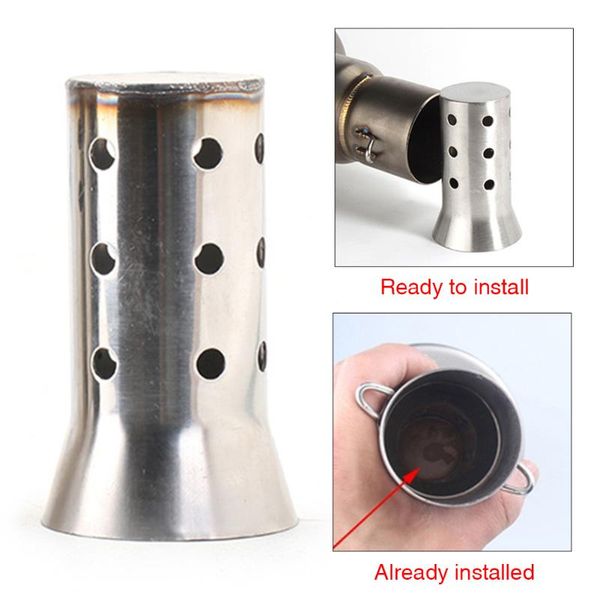 

86mm exhaust tips muffler insert baffle round tail big engine db killer stainless steel motorcycle styling universal