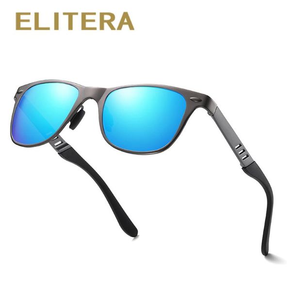 

elitera square polarized sunglasses for men driving sun glasses male fishing goggles, White;black