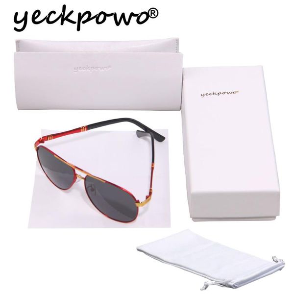 

sunglasses men polarized sunglasses 2020 uv400 vintage case with for driving fishing cycle yeckpow, White;black