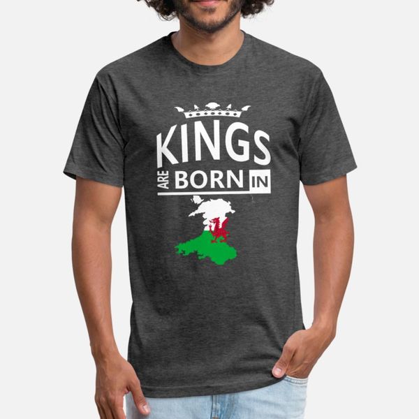 

welsh pride / гордый прохладный подарков kings born уэльс т рубашки мужчин печататься с коротким рукавом o-образным вырезом формальное извес