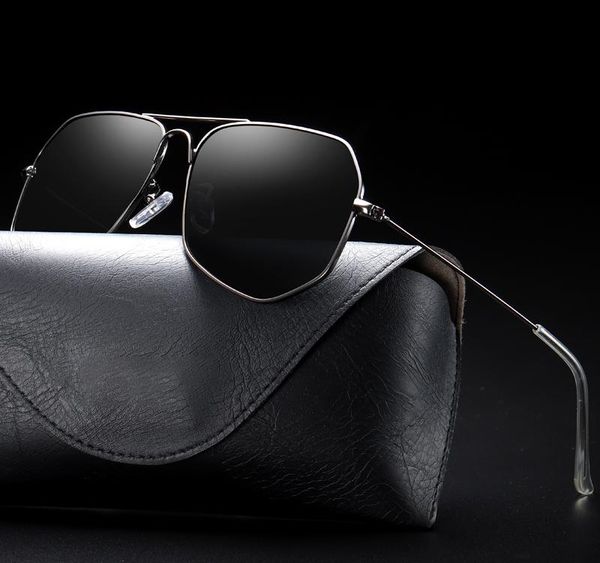 

yunsiyixing classic men polarized sunglasses brand design men women metal driving eyewear matal frame anti reflective001, White;black