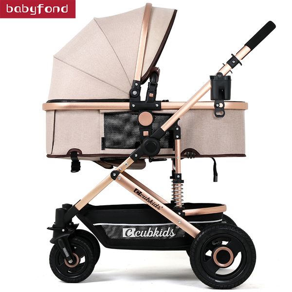 

2020 baby stroller baby car light folding four-wheel absorbers trolleys