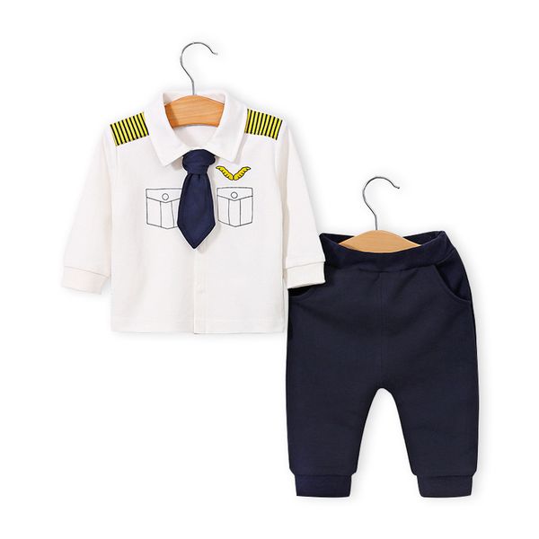

Baby Clothing Baby Cotton Suit Spring and Autumn Baby Long-Sleeved Gentleman Suit