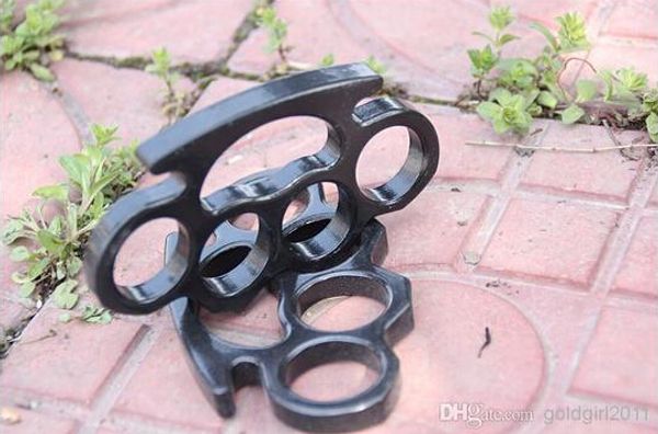 

brand stainless steel new arival black thick steel knuckles duster buckle ing