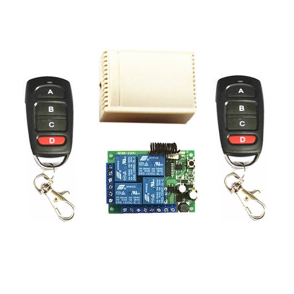 

remote controlers 433mhz.ev1527 learning control. ac85v-250v-220v 4-channel receiver switch. used for garage doors. electric light