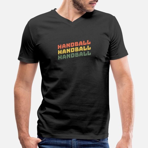 

handball handball handball t shirt men printed 100% cotton o neck fit graphic breathable summer style letters shirt