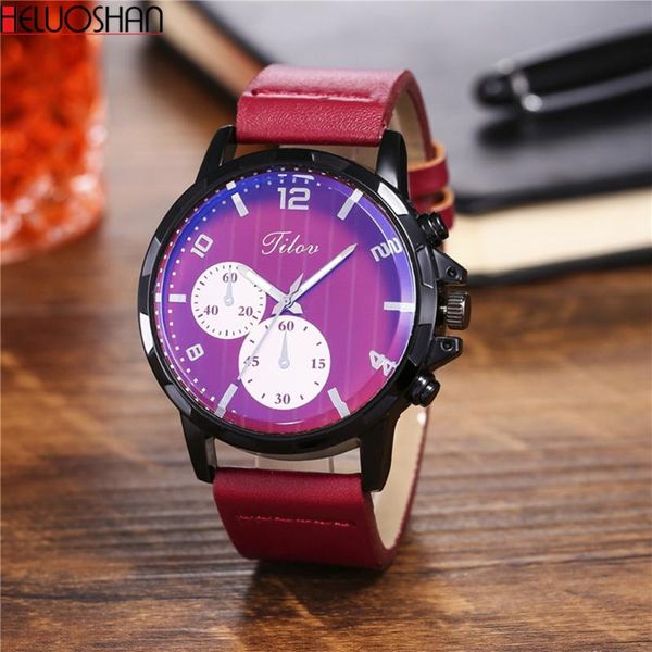 

orologio uomo 2020 masculino watches men fashion sport stainless steel case leather band watch quartz business wristwatch, Slivery;brown
