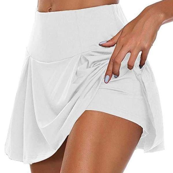 

2020 sports tennis yoga skorts fitness short skirt badminton breathable quick drying women sport anti exposure tennis skirt