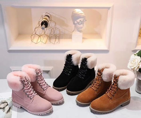 

2020 australia women snow boots girls chestnut fur classic ankle short bow winter snow boots bailey bow ankle black grey leather boots