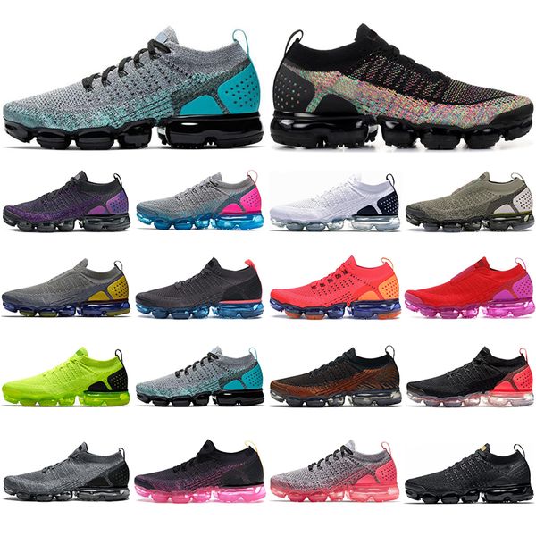 

popular fly 2.0 running shoes women mens knitting trainers walking shoe punch pink chrome black multicolor mens trainers sports sneakers