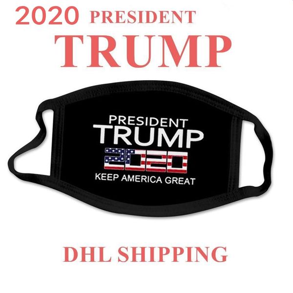 

US Stock 2020 Election Trump Designer Masks Luxury Reusable Washable Cotton Cloth Fashion Mouth Face Mask Unisex 17 Styles DHL Shipping
