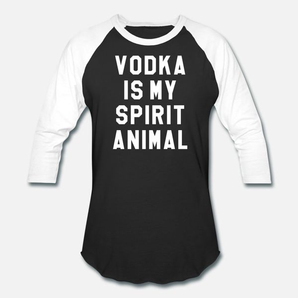 

vodka is my spirit animal t shirt men designer short sleeve size s-3xl gents anti-wrinkle funny spring vintage shirt