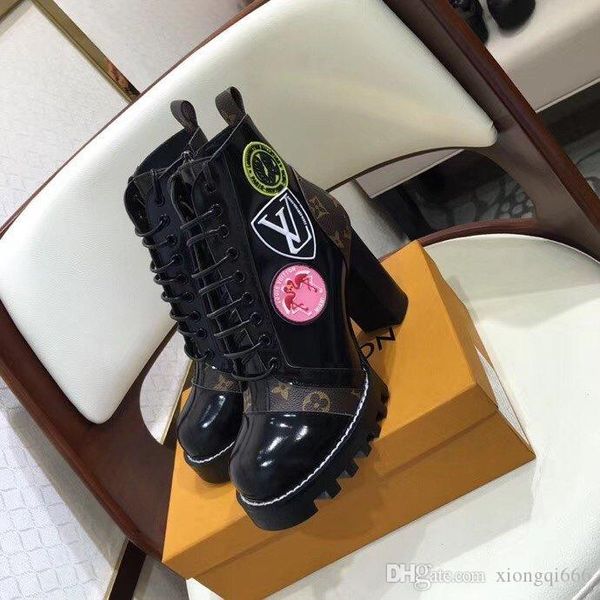 

women's high-heeled boots, high-quality designer women's casual desert boots with box, high-quality women's shoesaf, Red;white