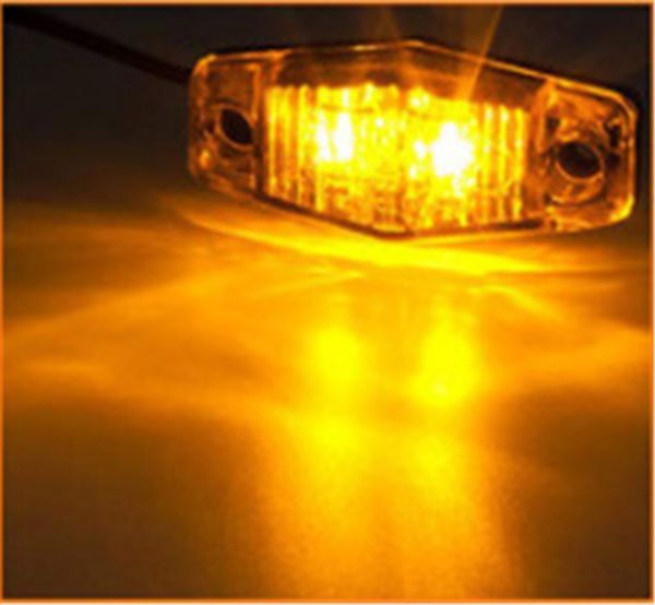 

cross-border e-commerce products 12-24v 2led diamond side light truck truck piranha side light turn signal light
