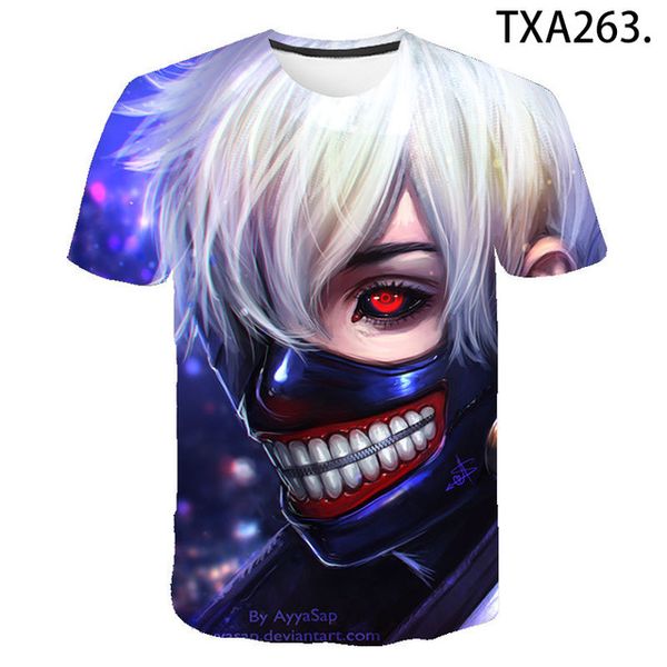 

tokyo ghoul 3d boy girl printed cool 3d print shirts oversized horror hippie men clothing