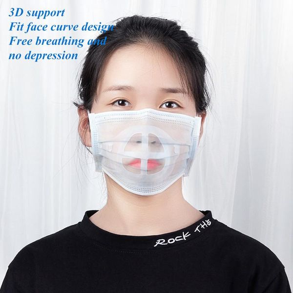 

3d mouth mask support breathing assist help mask inner cushion bracket food grade silicone mask holder breathable valve dhl dhe969