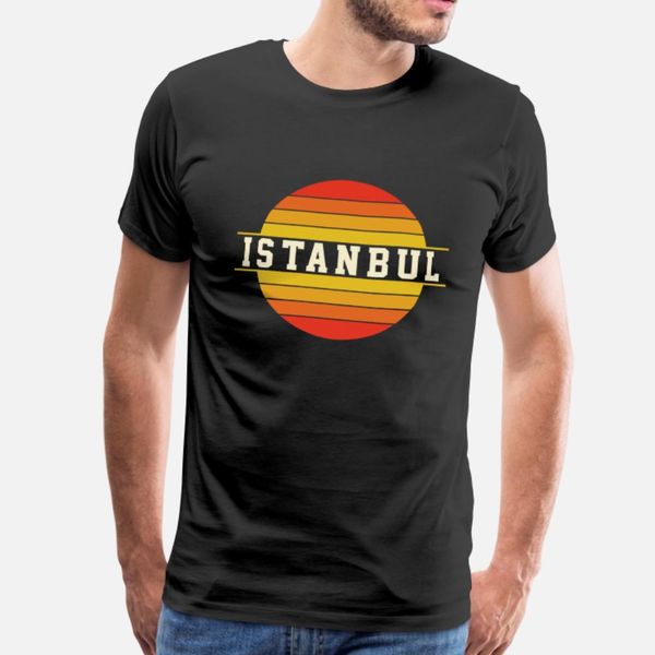 

istanbul t shirt men custom 100% cotton round collar fit fit fashion spring vintage shirt