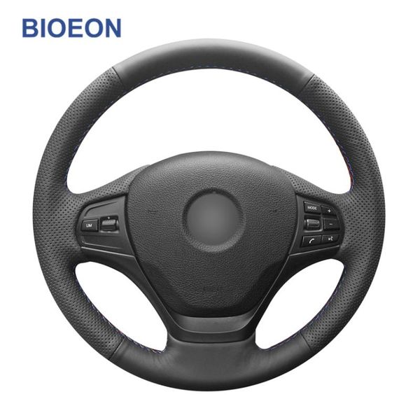 

black pu artificial leather steering wheel cover for f30 f31 f34 f20 f21 f22 f23