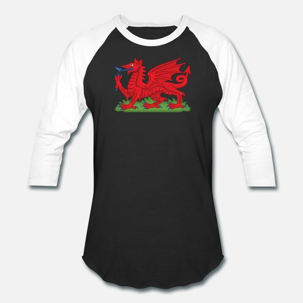

wales red dragon national flag symbol t shirt men knitted short sleeve s-xxxl anti-wrinkle comical summer style kawaii shirt