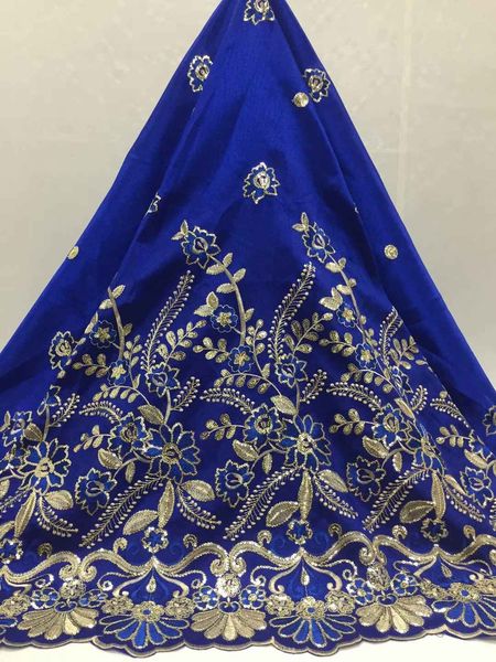 

2020 african fabric lace materials nigerian silk sequin lace fabric wedding geroge lace fabric with sequence, Black;white