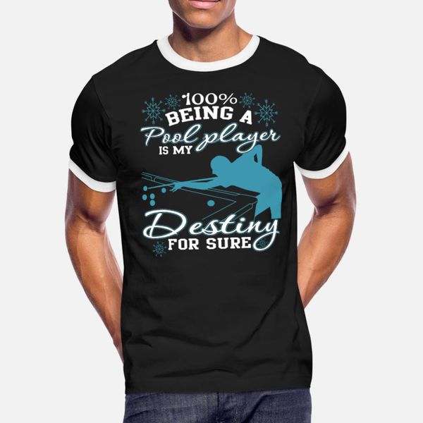 

будучи pool игрока is my destiny тенниска мужчины характер хлопка s-xxxl шаблон фитнес комфортное лето стиль outfit рубашки