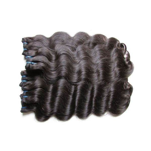 

dhgate raw unprocessed brazilian body wave virgin remy human hair bundles 5pieces 500g lot cuticle aligned hair from one donor natural color, Black