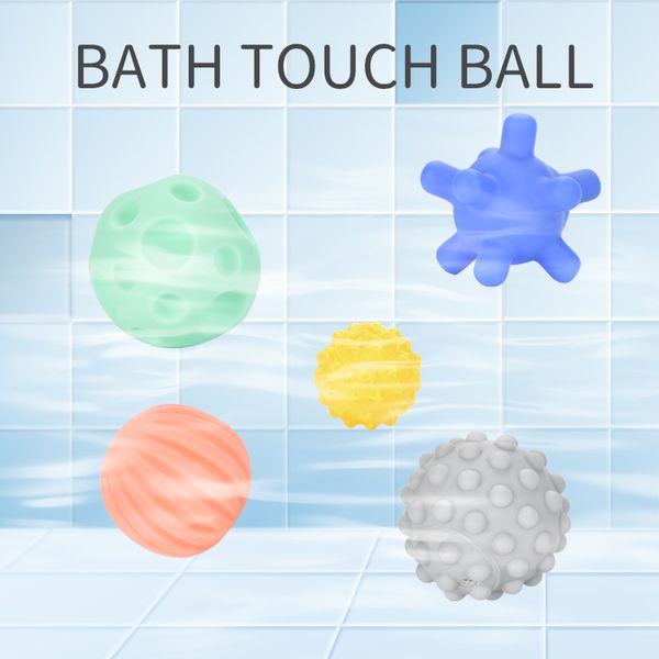 

baby touch hand ball toys rubber textured touch ball hand sensory children ball toys bath hand toy for children