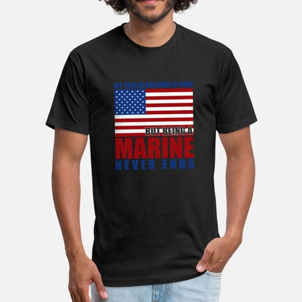 

marine veteran never ends t shirt men designer tee shirt s-3xl costume crazy comfortable summer style original shirt