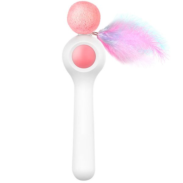 

pet toy practical balls interaction improve cat teaser chasing retractable rod