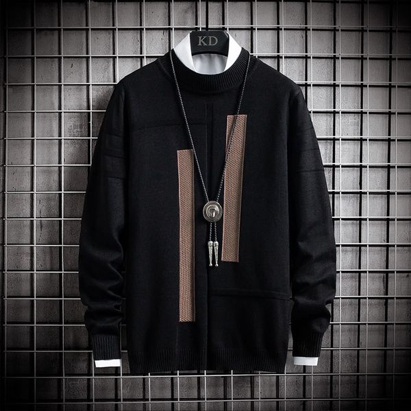 

men's sweaters winter christmas handsome turtleneck sweater men slim fit male pullovers fashion thick warm pull homme, White;black