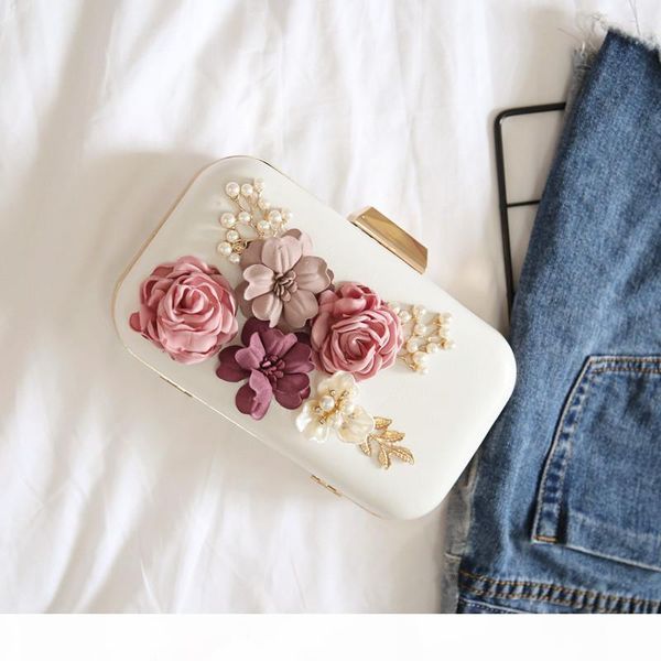 

designer-new fashion trend pu leather evening bag hand-adhesive women shoulder bag slung versatile clutch evening bag chain wristlet