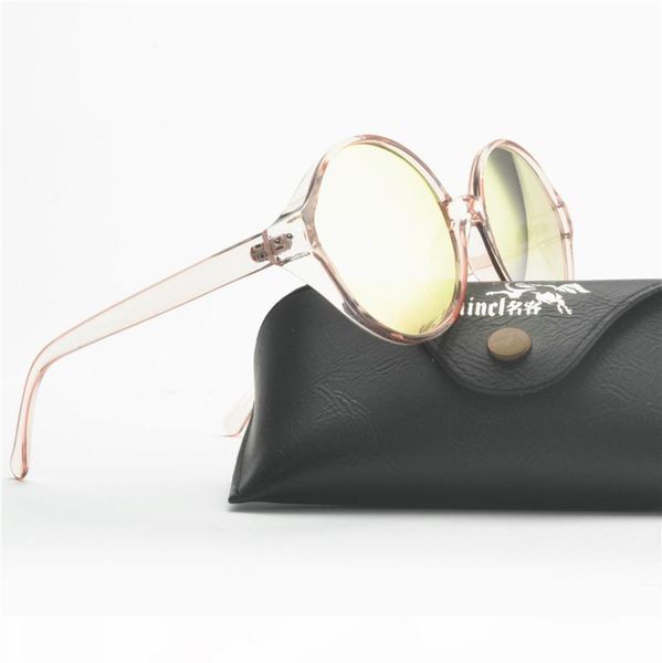 

luxary- 2019 new round sunglasses women retro brand designer oversized sun glasses women lady fashion sunglasses uv400 with box nx, White;black