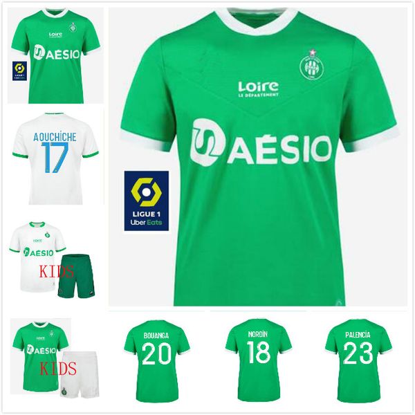 

20 21 maillot as saints-étienne 2020 soccer jerseys home away asse st etienne khazri beric boudebouz nordin kids hamouma football shirts, Black;yellow