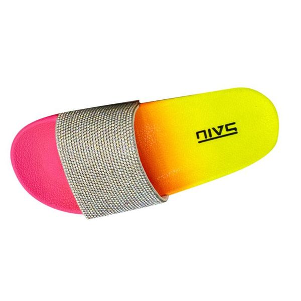 

summer new ladies rhinestone sandals roman style casual sandals non-slip rubber bottom beach shoes 2020, Black