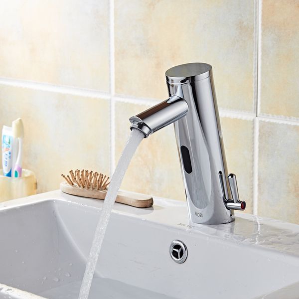 

bathroom sink faucets all-copper integrated cold and intelligent automatic faucet